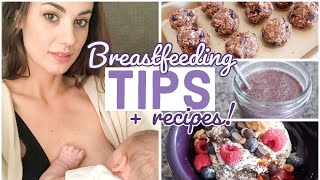 3 EASY BREASTFEEDING RECIPES How to Increase Milk Supply LACTATION SMOOTHIE PROTEIN BITES amp MORE [upl. by Giesecke]