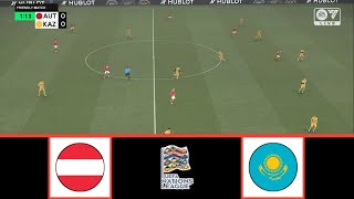 AUSTRIA VS KAZAKHSTAN  UEFA NATIONS LEAGUE 20242025  FOOTBALL LIFE 2024 [upl. by Aehcsrop]