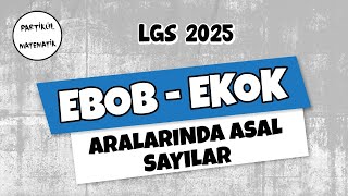 EBOB EKOK  Aralarında Asal Sayılar  LGS 2025  8Sınıf Matematik [upl. by Jerrilee]