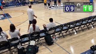 High Tech High Mesa vs Lincoln High Varsity Girls Volleyball CIF Div 4 finals 11924 set 1 of 5 [upl. by Auoz]