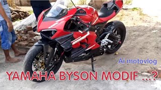 Yamaha Byson Modif Ducati Super Leggera V4  Ai motovlog [upl. by Atinev753]