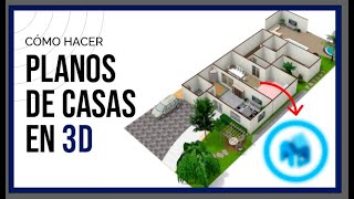 👷‍♂️ Cómo hacer PLANOS de casas en 3D  Programa GRATUITO 👍  Tutorial FloorPlanner [upl. by Nevart]