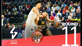 Monaco triumphs in French derby  Round 11 Highlights  Turkish Airlines EuroLeague [upl. by Sylvanus]