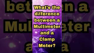 What’s the difference between a Multimeter and a Clamp Meter multimeter clampmeter [upl. by Ennayllek]