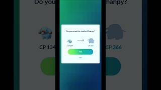 Shiny Phanpy Evolves into Donphan  Pokemon GO Indonesia Shorts PokemonEvolution Gameplay [upl. by Iznik786]