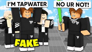 I Met a FAKE TapWater Trying to SCAM My Fans Roblox Blade Ball [upl. by Irual]