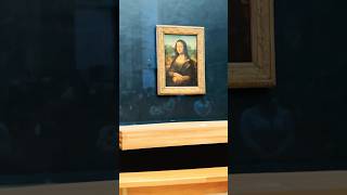 Mona Lisa painting 🖼️ monalisa painting naturalsmile louvremuseum paris parisfashion [upl. by Hsaka]