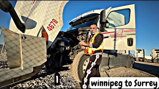 Extreme Road Trip Start on Truck  Winnipeg to Surrey  667 [upl. by Cira]