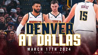 Denver Nuggets vs Dallas Mavericks Full Game Highlights 🎥 [upl. by Ailaza]