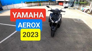 Yamaha Aerox 155 2023  Full Review  Specs  Kirby Motovlog [upl. by Sikorski856]