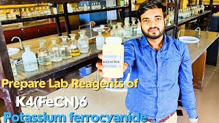 How to prepare lab Reagents of potassium ferrocyanide  K4FeCN6 labreagent a2zpractical991 [upl. by Enirac]