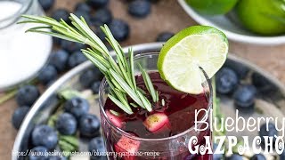 Blueberry Gazpacho Recipe Vegan [upl. by Lillie]