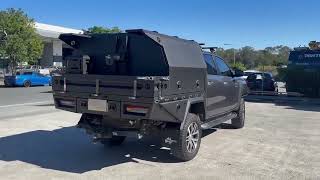 Dunn amp Watson Gen2 Ute Tray and Canopy on a Graphite Toyota Hilux [upl. by Perle]