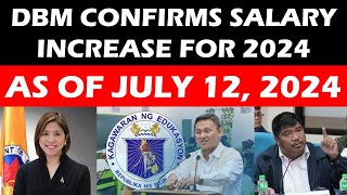 JUST IN DBM CONFIRMS SALARY INCREASE FOR 2024 July 12 2024 wildtvoreg deped salaryincrease [upl. by Nylanej]