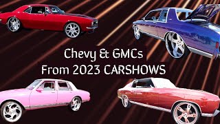 Chevys and GMCs from 2023 CARSHOWS [upl. by Eirffej604]