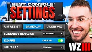 USE THESE SETTINGS for Warzone Season 3 on Console PS5Xbox [upl. by Adnawt]