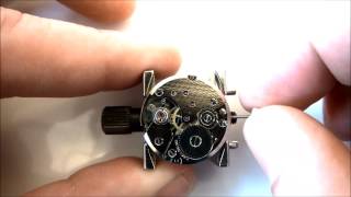 NEW MECHANICAL PESEUX 7046 MANUAL HAND WIND WATCH MOVEMENT WITH 17 JEWELS [upl. by Enomyar760]