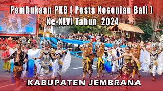 Parade Pesta Kesenian Bali PKB 2024 Duta Kabupaten Jembrana [upl. by Fleta]