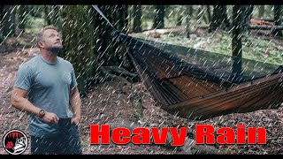 A Storm Hits Hard  Camping in a Heavy Rain Assault  ASMR Camping Adventure [upl. by Geer]