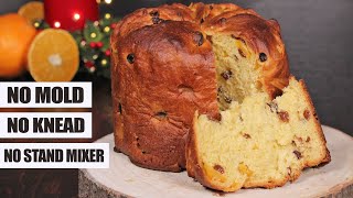 Panettone  Easy No Mold No Knead Italian Fruit Christmas Bread  How Tasty Channel [upl. by Fatma]