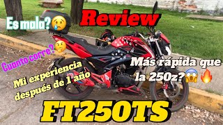 Mi OPINION de la FT 250 TS  Cuanto CORRE🤔 [upl. by Aisitel499]