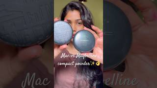 Compact for oily skin Maybelline vs MAC compact🤩 makeup shortsfeed beauty shorts [upl. by Maltz]