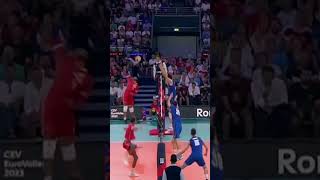 Earvin NGapeth INCREDIBLE Smartest Spike History EuroVolley 2023 Men [upl. by Luapnaes160]