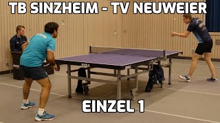 TB Sinzheim  TV Neuweier Einzel 1 [upl. by Lorrad467]