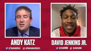 David Jenkins Jr discusses Utah mens basketballs hot start with Andy Katz [upl. by Arleyne962]