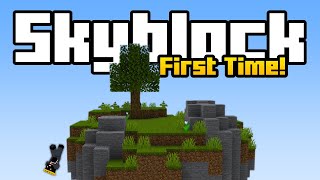 Playing Hypixel Skyblock For The First Time [upl. by Katzir]