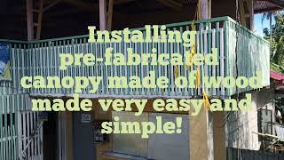 How to make fabricated canopy made of wood diy canopydecoration carpentry [upl. by Bland]