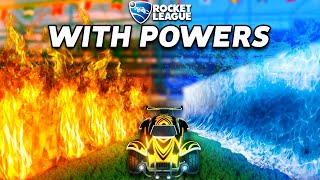 Rocket League but each HALF of the field has POWERS [upl. by Yenterb]