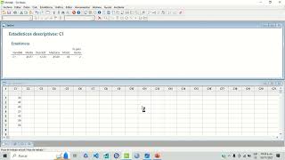 Como sacar la Media mediana y moda en MINITAB [upl. by Asyral]