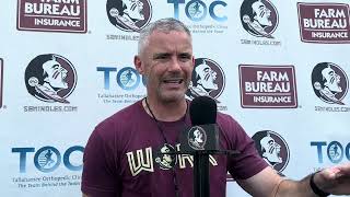 Mike Norvell talks Wednesday practice defense’s good day and prep for Cal [upl. by Miguel957]