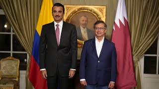 Visita Oficial del Emir de Qatar  Firma de Convenios [upl. by Apoor36]