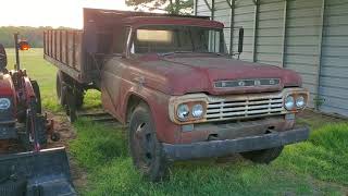 1959 Ford F600 Grain Truck [upl. by Nnainot366]