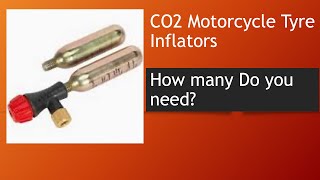 CO2 Motorcycle Tyre Inflators  How many do you really need [upl. by Tripp]