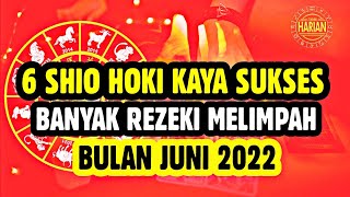 6 SHIO BAKAL KAYA SUKSES HOKI BANYAK UANG DI BULAN JUNI 2022 [upl. by Mlehliw]