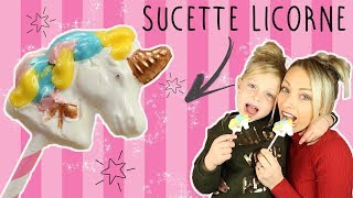 ♡• SUCETTE LICORNE  RECETTE KAWAII •♡ [upl. by Lenoj]