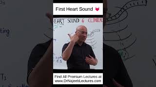 First Heart Sound shortvideo shorts drnajeeb drnajeeblectures [upl. by Yendyc]