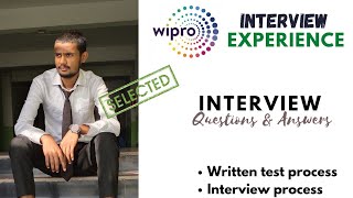 Wipro latest interview experience 2022  Wipro interview questions amp answers  Wipro interview [upl. by Alekal377]