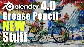 Blender 4 0 Grease Pencil New Features  Shortcuts amp UI Change [upl. by Nabois]