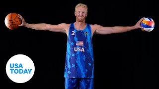 Chase Budinger had Olympic beach volleyball dreams while playing in NBA  USA TODAY SPORTS [upl. by Anahsor]