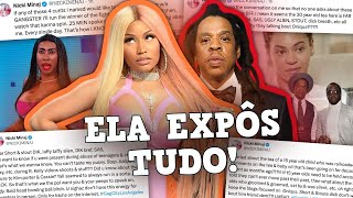 NICKI MINAJ EXPÕE JAYZ E DIDDY a barbz vs os carter she knows [upl. by Ahsiekyt]