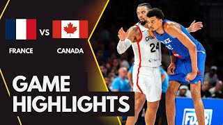 FRANCE VS CANADA  Basketball Friendly Game  Full Highlights  July 192024 [upl. by Zubkoff118]