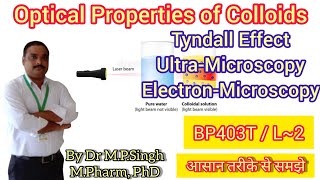 Optical Properties of Colloids  Properties of Colloids  Physical PharmaceuticsII  BP403T  L03 [upl. by Kcirded567]