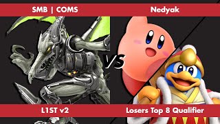 L1ST v2  Losers Top 8 Qualifier SMB  COMS vs Nedyak [upl. by Suitangi]