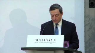 Prof Dr Mario Draghi auf der IX LudwigErhardLecture DEUTSCH [upl. by Leizar]