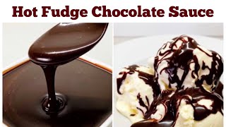 The Best Chocolate Hot Fudge Sauce Recipe for any Desserts [upl. by Beaufert]