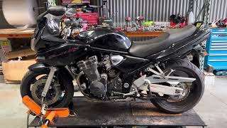 Suzuki Bandit 1200 GSF1200 2005 test run for parts dismantle salvage walk around [upl. by Kcirded828]